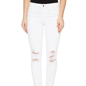 Joe’s Jeans ICON midrise skinny ankle white jeans
